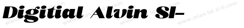 Digitial Alvin S1字体转换